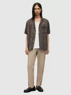 AllSaints Pantalons De Costume Regular Pantalon à Plis TALIA Homme Sable -AllSaints Magasin D'usine 0063d4e533d4b23009a9b7bff3651cea