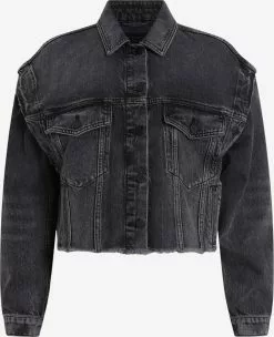 AllSaints Vestes En Jean Veste Mi-saison CHLO Femme Noir