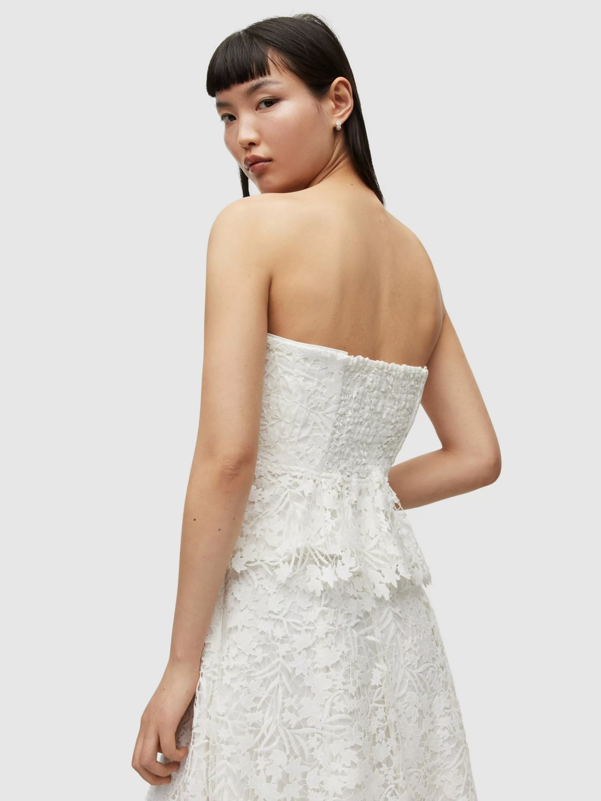 AllSaints Blouses Chemisier SIENNA Femme Blanc 6 AllSaints Blouses Chemisier SIENNA Femme Blanc – Image 4