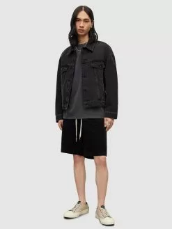 AllSaints Vestes En Jean Veste Mi-saison AVETS Homme Noir -AllSaints Magasin D'usine 0aa116181b6bc96fdbb8f96edbd6cc8c