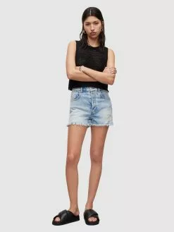 AllSaints Shorts En Jean Regular Jean LIBBY Femme Bleu Clair -AllSaints Magasin D'usine 0ddb81340cb25cb5dec81dd07578a727