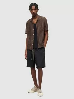 AllSaints Shorts Regular Pantalon CANTA Homme Noir -AllSaints Magasin D'usine 0ed12078546bcb578931dc5344ad62a9