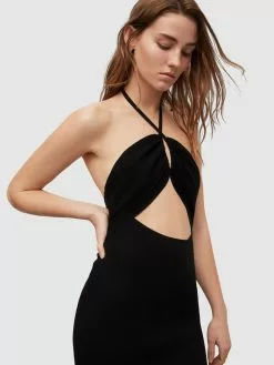AllSaints Robes Robes En Maille TONI Femme Noir -AllSaints Magasin D'usine 1237df4911d51a49dc704eb773796ad2