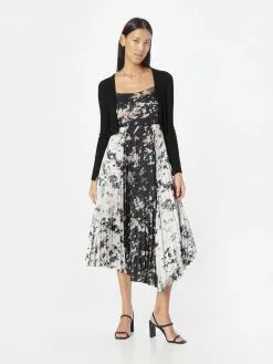 AllSaints Robes Midi Robe LEOWA GIA Femme Noir -AllSaints Magasin D'usine 1267f55bed8bc8bfb8e9b53a6f869fa3