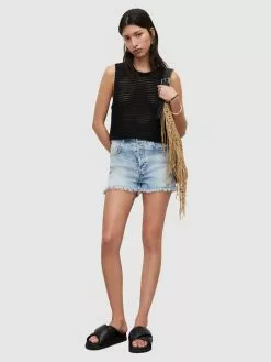 AllSaints Shorts En Jean Regular Jean LIBBY Femme Bleu Clair -AllSaints Magasin D'usine 157f2ec7cc8e0e40c12ba22dfe7769a6