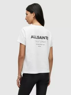 AllSaints T-shirts T-shirt BRYN GRACE Femme Blanc -AllSaints Magasin D'usine 15fd31e64242cea13ed20f0c1b8e4a2e