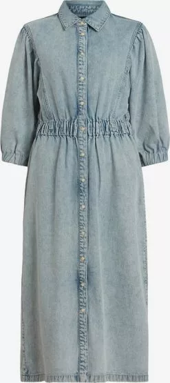 AllSaints Robes Fluides Robe-chemise OSA Femme Bleu
