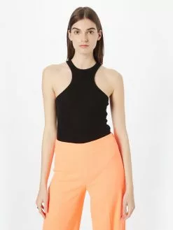 AllSaints T-shirts Et Polos Shirtbody NORMA Femme Noir -AllSaints Magasin D'usine 1c21c987aceeb394c9ddab0d384f419a