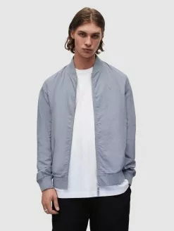 AllSaints Vestes De Mi-saison Veste Mi-saison Bassett Homme Bleu Fumé -AllSaints Magasin D'usine 1c747470d304a5009d65272cd87eb8dd