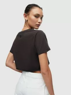 AllSaints T-shirts T-shirt SOPH Femme Noir Chiné -AllSaints Magasin D'usine 1ef2a9c52535015bf0f0ff832a80b45d