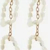 AllSaints Clous Doreille Boucles Doreilles Femme Blanc Perle