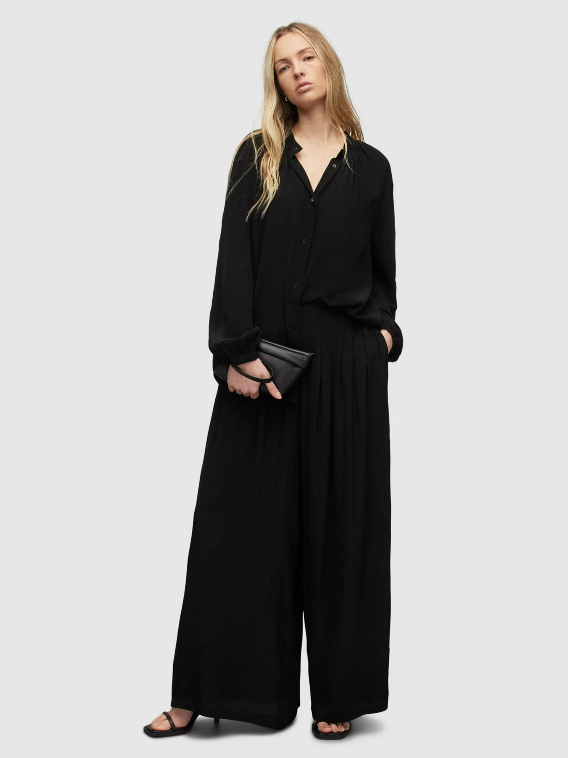 AllSaints Chemisiers Chemisier HEZZY Femme Noir 4 AllSaints Chemisiers Chemisier HEZZY Femme Noir – Image 2