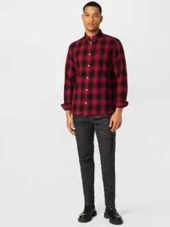 AllSaints Chemises à Carreaux Fit Confort Chemise HOBOKEN Homme Noir -AllSaints Magasin D'usine 2674f86cd8c7509777f6c07b597b367c