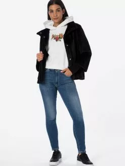 AllSaints Sweats à Capuche Sweat-shirt LORNA PIPPA Femme Blanc -AllSaints Magasin D'usine 272b1a8e3ca2832e135727d7d66f6376