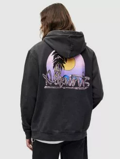 AllSaints Sweats à Capuche Sweat-shirt CHROMA Homme Noir -AllSaints Magasin D'usine 2bb300fc34d7cf86c9a9304c3afccc21