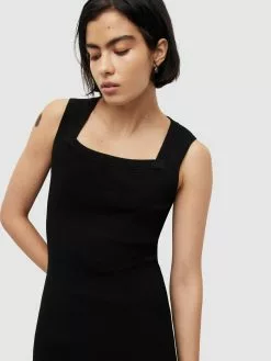 AllSaints Robes Robes En Maille BARDI Femme Noir -AllSaints Magasin D'usine 3296effefbd4dd0a961db132f6a23ea0