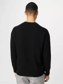 AllSaints Pulls à Col Rond Pull-over LUKA Homme Noir 10 AllSaints Pulls à Col Rond Pull-over LUKA Homme Noir -AllSaints Magasin D'usine 34599b6b4ecbb3339244d8d73d0dc5a8