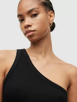 AllSaints Robes En Jersey Robe STEF Femme Noir -AllSaints Magasin D'usine 3525b76e413606546c222913448caaf6