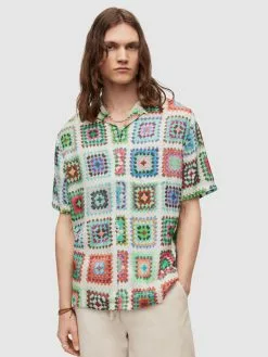 AllSaints Chemises Décontractées Coupe Regular Chemise TUNIS Homme Blanc -AllSaints Magasin D'usine 3c18e4ff7f1f00bf9747b44028b930b0