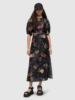 AllSaints Blouses à Manches Courtes Chemisier Femme Noir -AllSaints Magasin D'usine 3c636f0d4f5bbace56958efcd24ebd8e