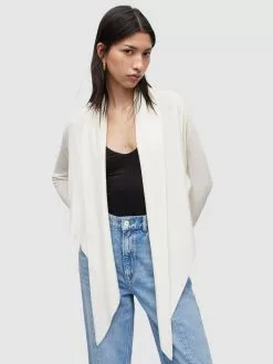 AllSaints Pulls Basiques Pull-over WASSON PIRATE Femme Blanc -AllSaints Magasin D'usine 41a97e3897146a7c78f317bf496a1872