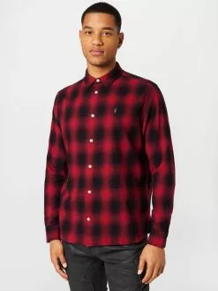 AllSaints Chemises à Carreaux Fit Confort Chemise HOBOKEN Homme Noir -AllSaints Magasin D'usine 437c7ca17ded8b8427294095c31c8905