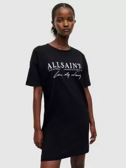 AllSaints Robes En Jersey Robe RISTA Femme Noir -AllSaints Magasin D'usine 440e08519252f3e5778c531caca775b3