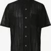 AllSaints Chemises Décontractées Coupe Regular Chemise CALA Homme Noir -AllSaints Magasin D'usine 466ee9fd76f6a4257210511cfd3e6804