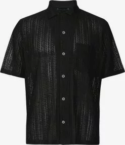 AllSaints Chemises Décontractées Coupe Regular Chemise CALA Homme Noir
