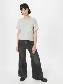 AllSaints T-shirts T-shirt PIPPA Femme Gris Chiné -AllSaints Magasin D'usine 4696a2dbf37d0c53c8f06b2dd3ac32b0