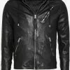 AllSaints Vestes En Cuir Veste Mi-saison Harwood Homme Noir -AllSaints Magasin D'usine 487335f16e0ed06141987a35ec7d859a