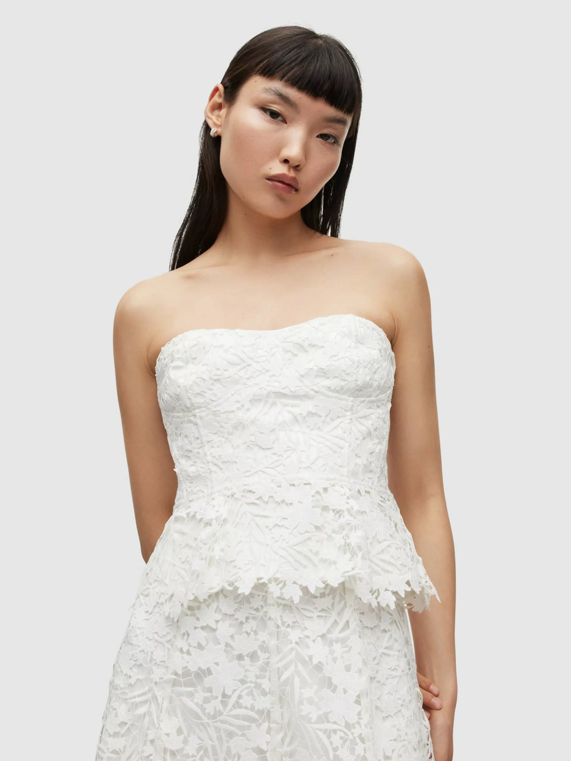 AllSaints Blouses Chemisier SIENNA Femme Blanc 8 AllSaints Blouses Chemisier SIENNA Femme Blanc – Image 6