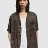 AllSaints Chemises Décontractées Fit Confort Chemise CAIMAN Homme Noir -AllSaints Magasin D'usine 4c413058641e47fd97349f80f9f7b6ec