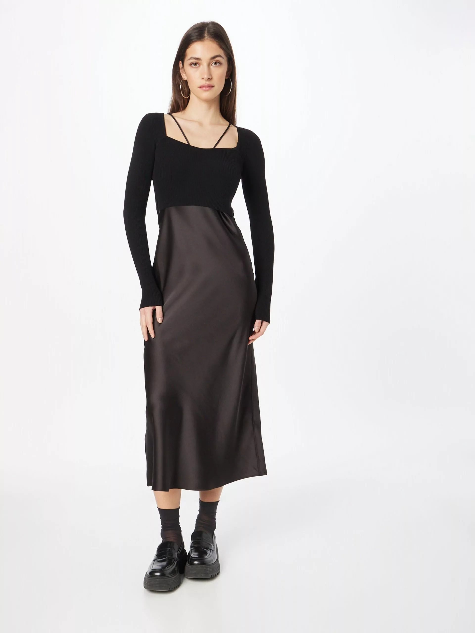 AllSaints Robes Midi Robe SASSI Femme Noir 5 AllSaints Robes Midi Robe SASSI Femme Noir – Image 3