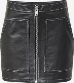 AllSaints Jupes En Cuir Jupe CLEO LEA Femme Noir