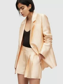 AllSaints Blazers Classiques Blazer LONDON Femme Or -AllSaints Magasin D'usine 552a153db15a86eaffe20163cf4623b5