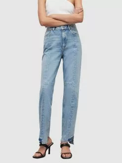 AllSaints Droits Regular Jean KYM Femme Bleu Clair -AllSaints Magasin D'usine 561c22e822ada2934c09ab9daddda3e3