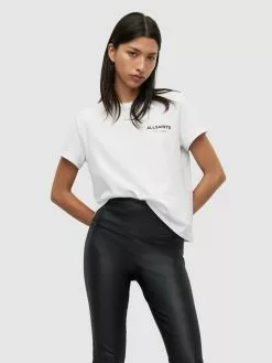 AllSaints T-shirts T-shirt BRYN GRACE Femme Blanc -AllSaints Magasin D'usine 5b43929a41b9c77a87a26d73eebc203f