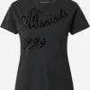 AllSaints T-shirts T-shirt GRACE Femme Noir / Noir Chiné -AllSaints Magasin D'usine 5bed2e93cd812c5d07349a6e59b94dab