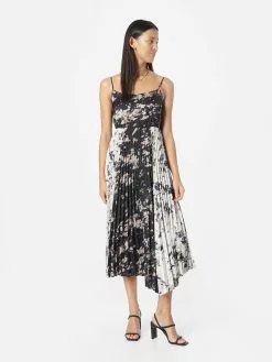 AllSaints Robes Midi Robe LEOWA GIA Femme Noir -AllSaints Magasin D'usine 5c3d394f6f1553621b22e914428aa7f1