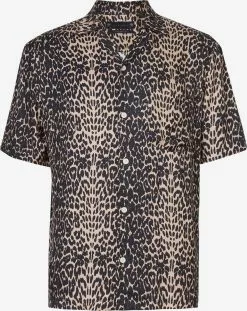 AllSaints Chemises Décontractées Coupe Regular Chemise FELINE Homme Taupe