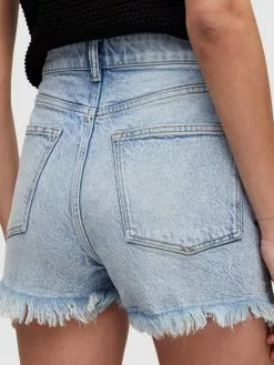 AllSaints Shorts En Jean Regular Jean LIBBY Femme Bleu Clair -AllSaints Magasin D'usine 5f98cb77becb9af98c7cecf327c7a9b1