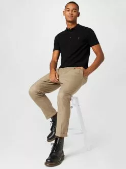 AllSaints Polos T-Shirt REFORM Homme Noir -AllSaints Magasin D'usine 647185f8135633c314bac926a452c082