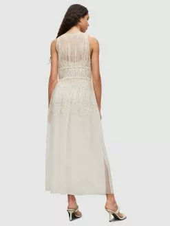 AllSaints Robes Longues Robe ROBYN Femme Beige -AllSaints Magasin D'usine 64e6461c772507e439dc8e36492b63f7