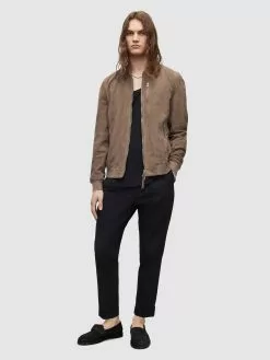 AllSaints Vestes En Cuir Veste Mi-saison Kemble Homme Marron -AllSaints Magasin D'usine 65ff9915b166bba194d813aa4a121ae0