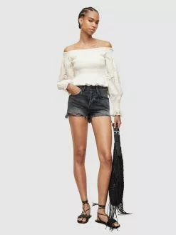 AllSaints Hauts Chemisier LARA Femme Blanc -AllSaints Magasin D'usine 6b39c5d5e3e588b8362172612826cb55