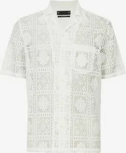 AllSaints Chemises Décontractées Coupe Regular Chemise LONGA Homme Blanc