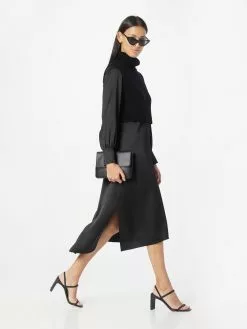 AllSaints Robes Midi Robe ZOEY Femme Noir -AllSaints Magasin D'usine 70c3635408235e5040acd041fe274271