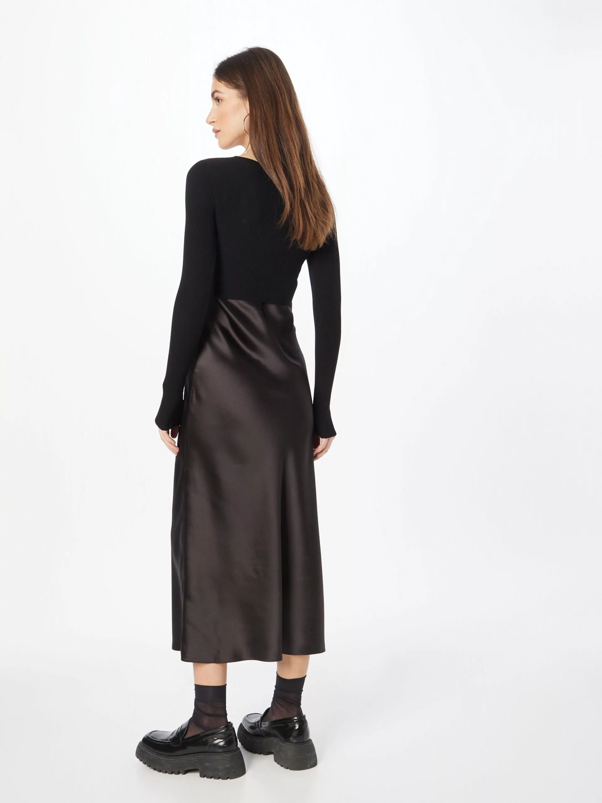 AllSaints Robes Midi Robe SASSI Femme Noir 6 AllSaints Robes Midi Robe SASSI Femme Noir – Image 4