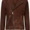 AllSaints Vestes En Cuir Veste Mi-saison MILO Homme Marron -AllSaints Magasin D'usine 764ba96ee467231509b48de43c3f8a8d